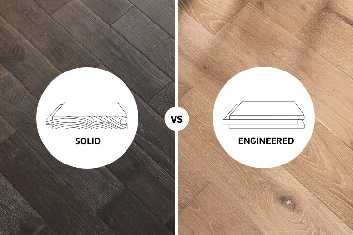 The difference between solid and engineered hardwood flooring
