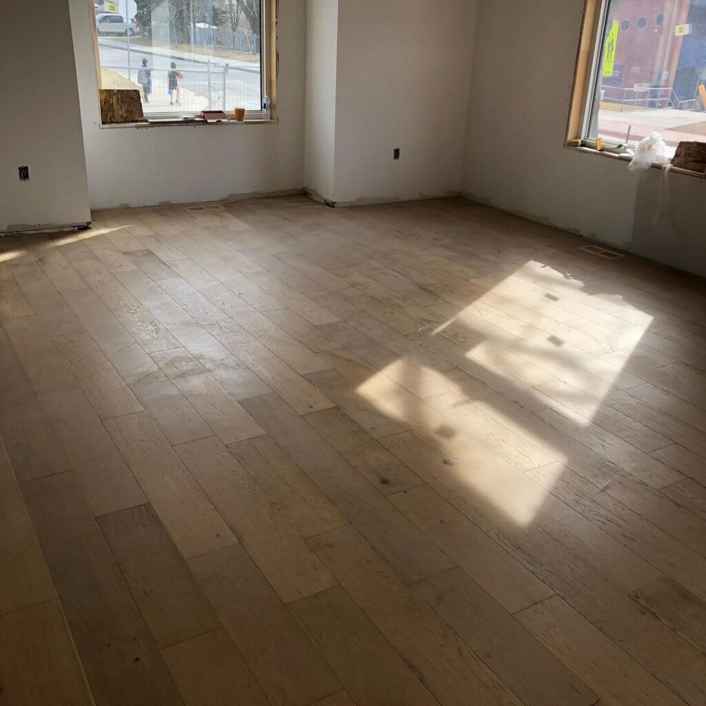 Installation of high quality engineered hardwood