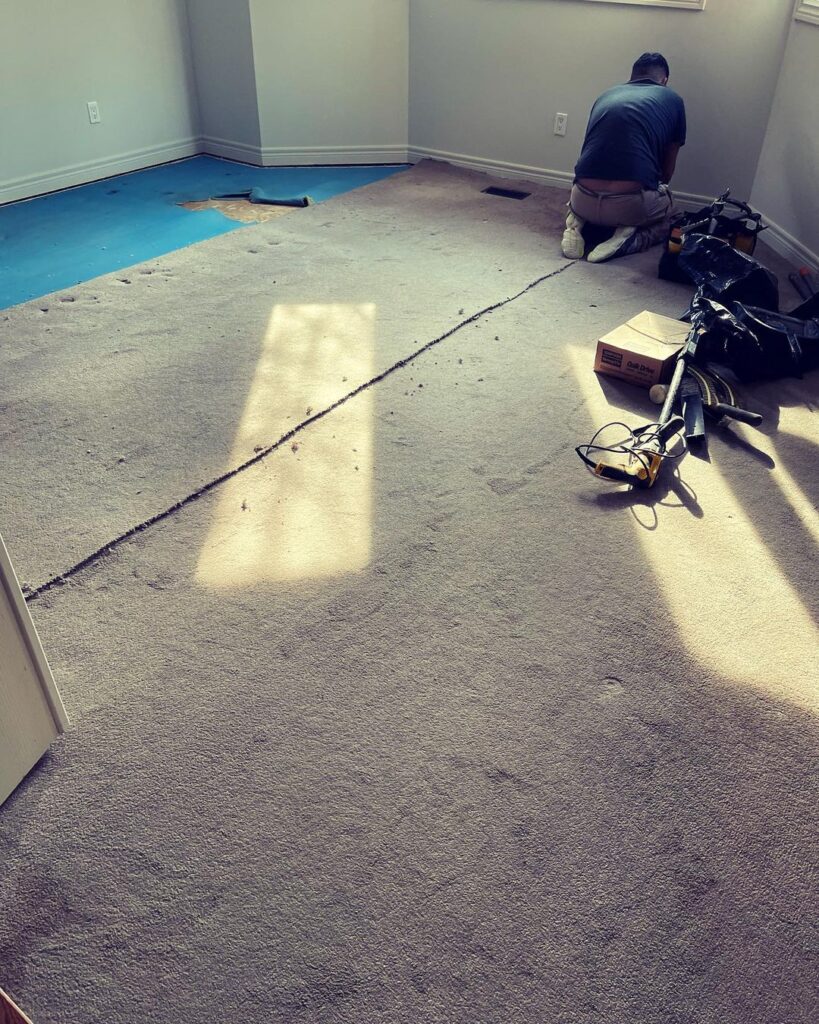 installation of solid flooring