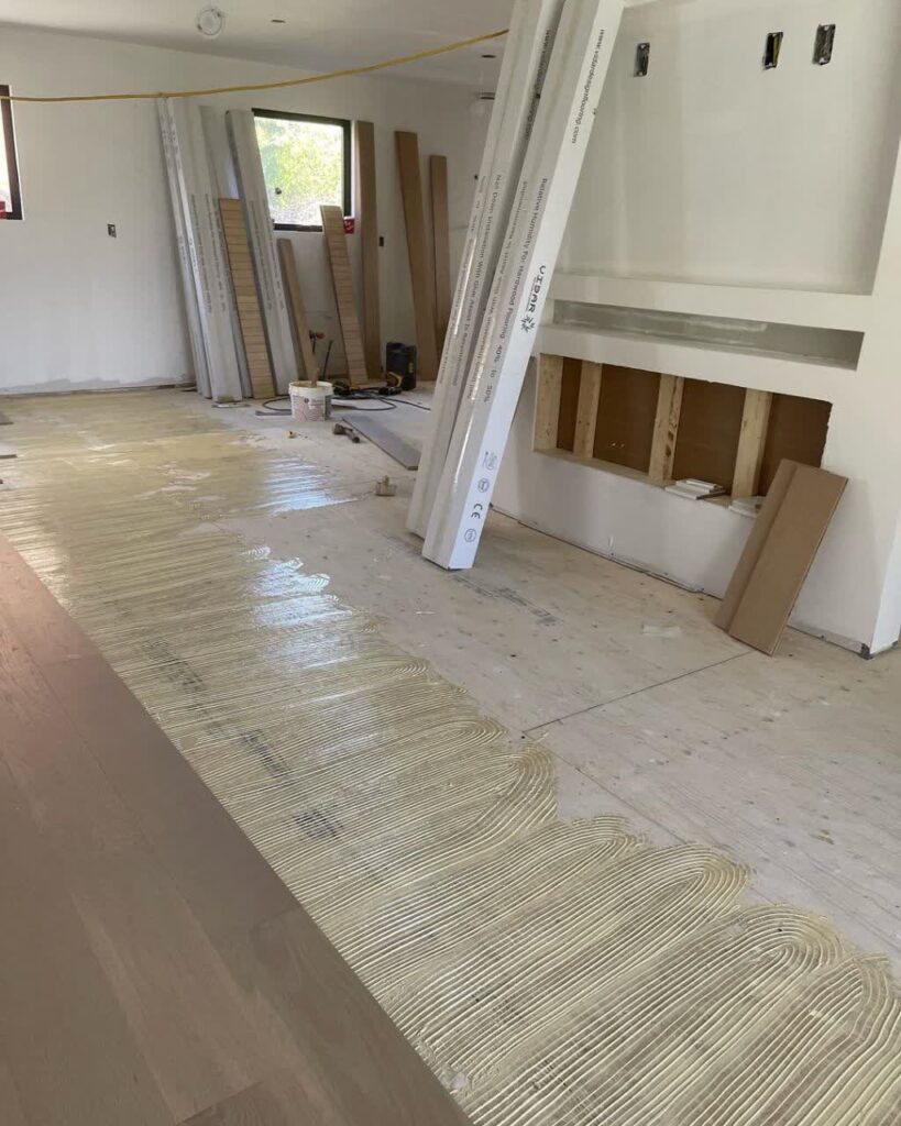 full glue engineered flooring