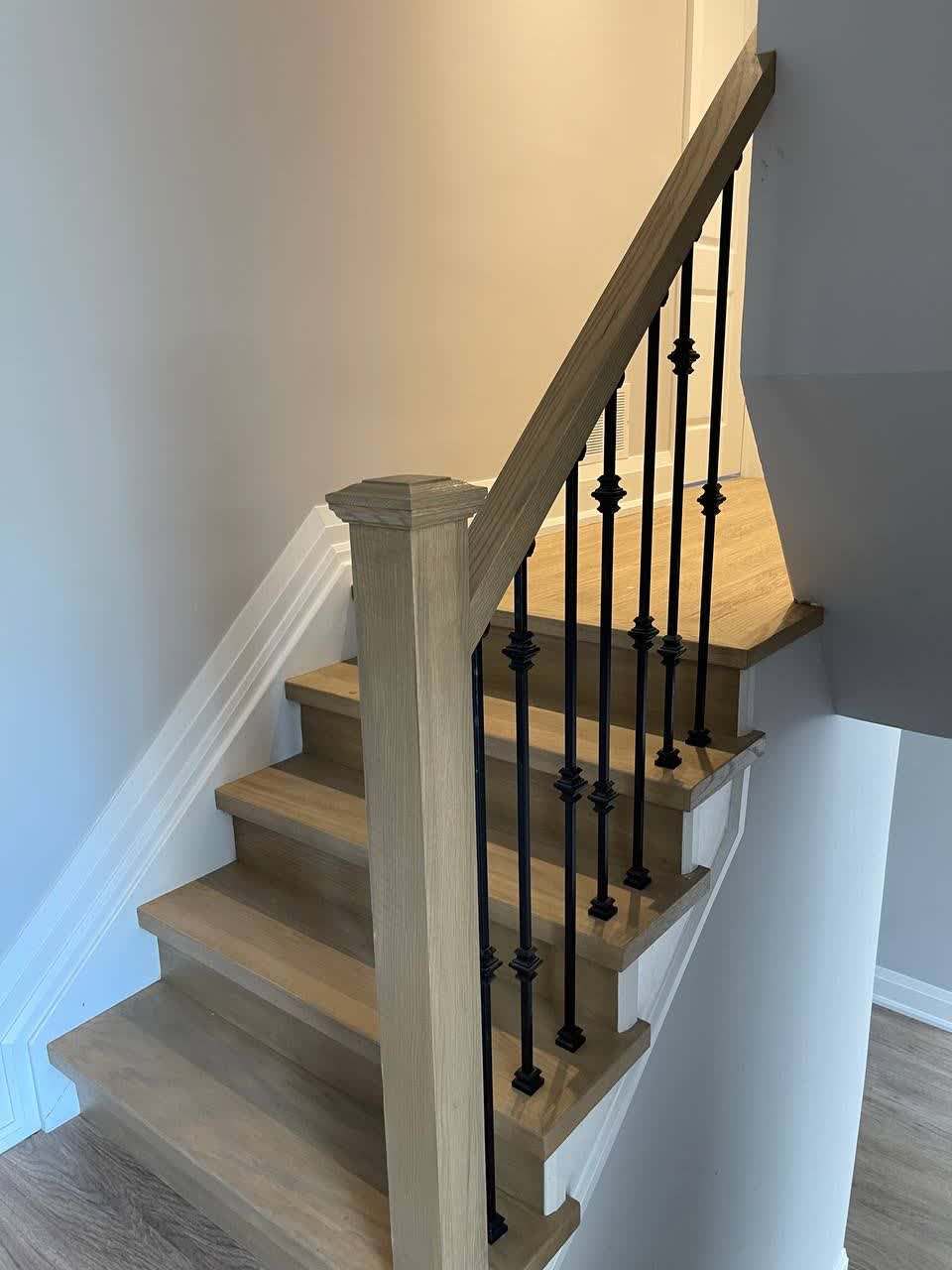 Renovation of stairs and hall flooring